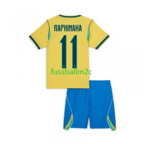 Fußballtrikots Brasilien Raphinha 11 Kinder Heim Trikotsatz WM 2026